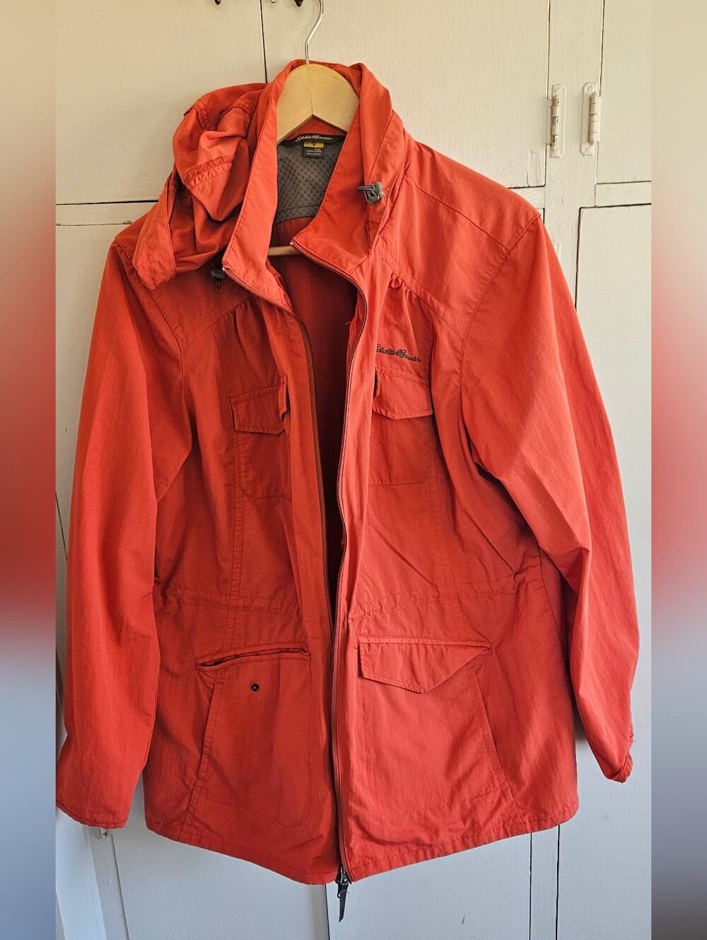 Eddie Bauer Women's Orange Lightweight Utility Jacket